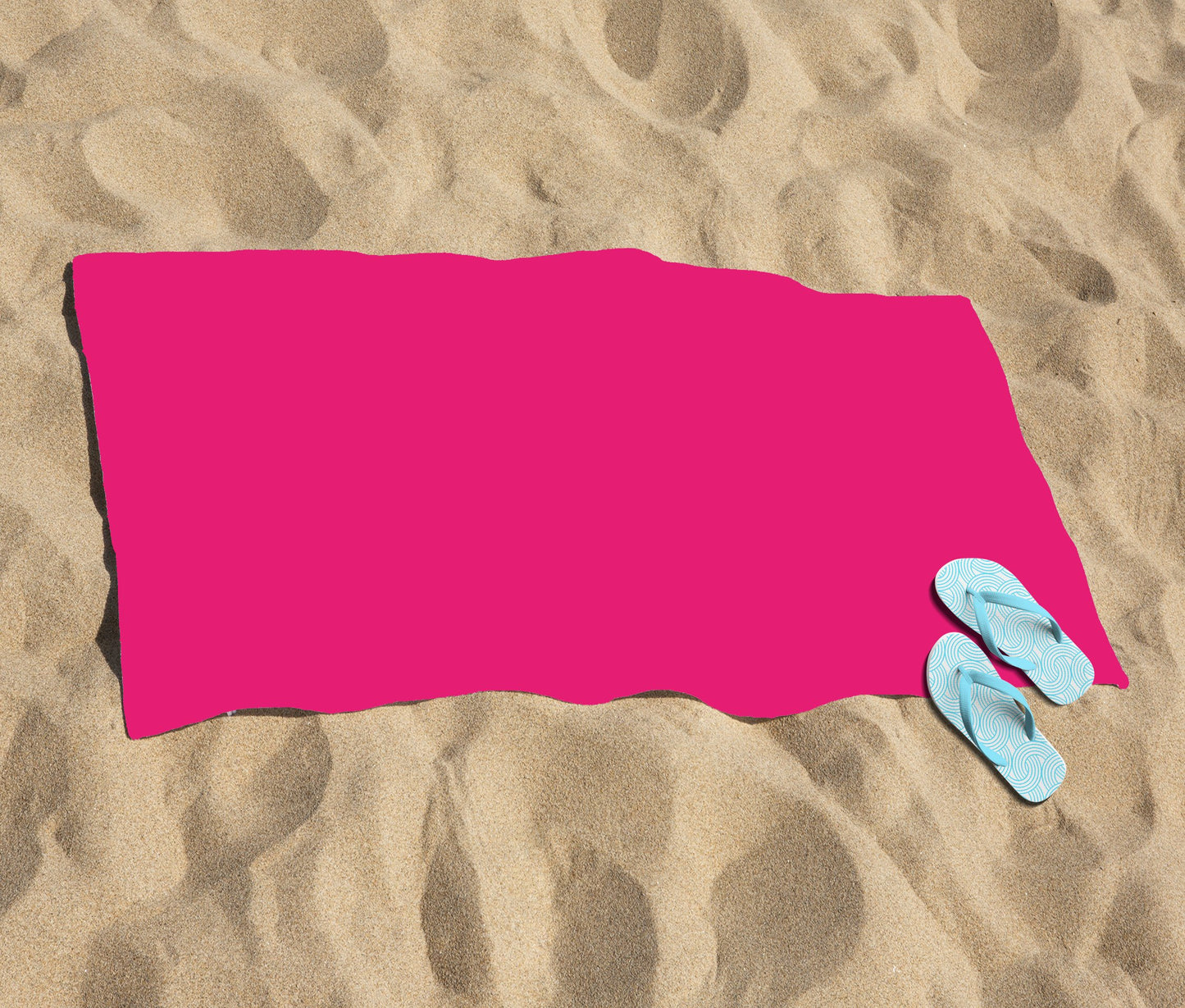 Vivid Pink Beach Towel