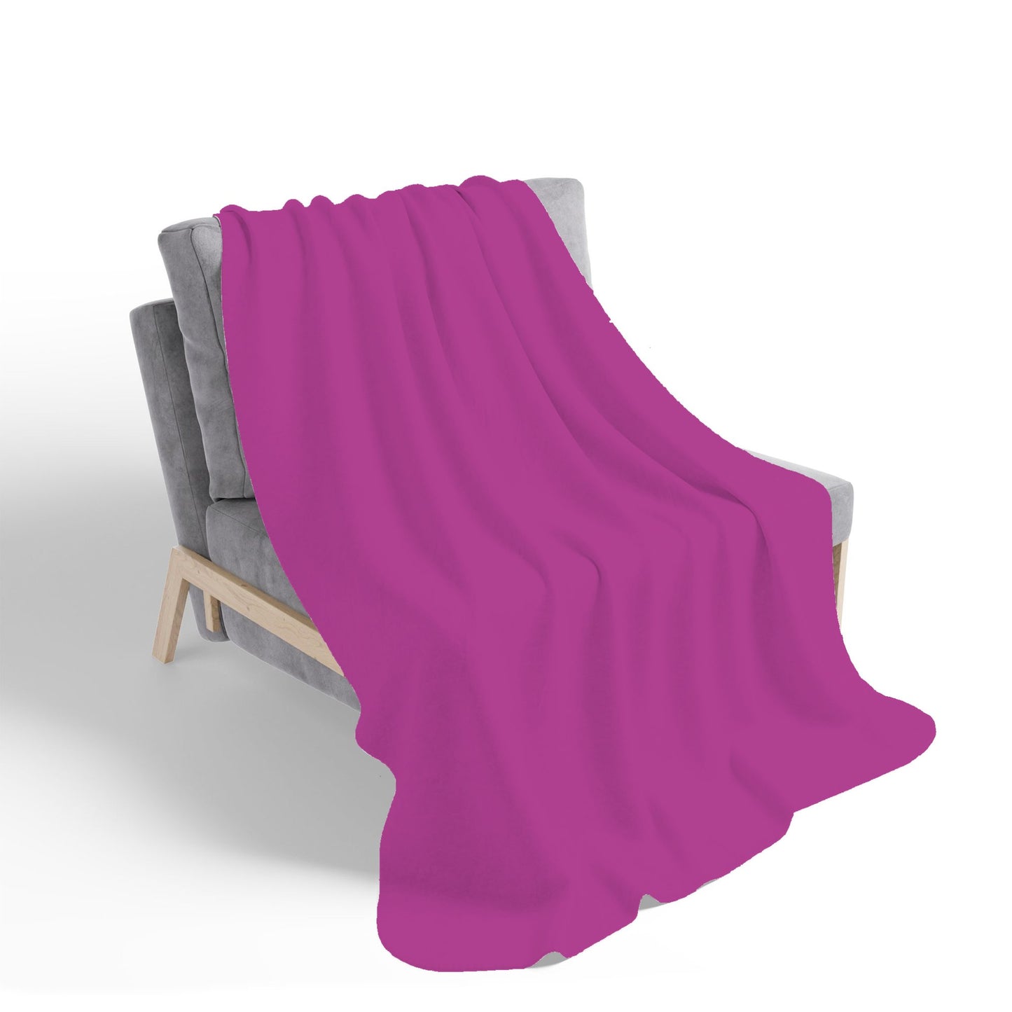 Fuchsia Plum Sherpa Blanket