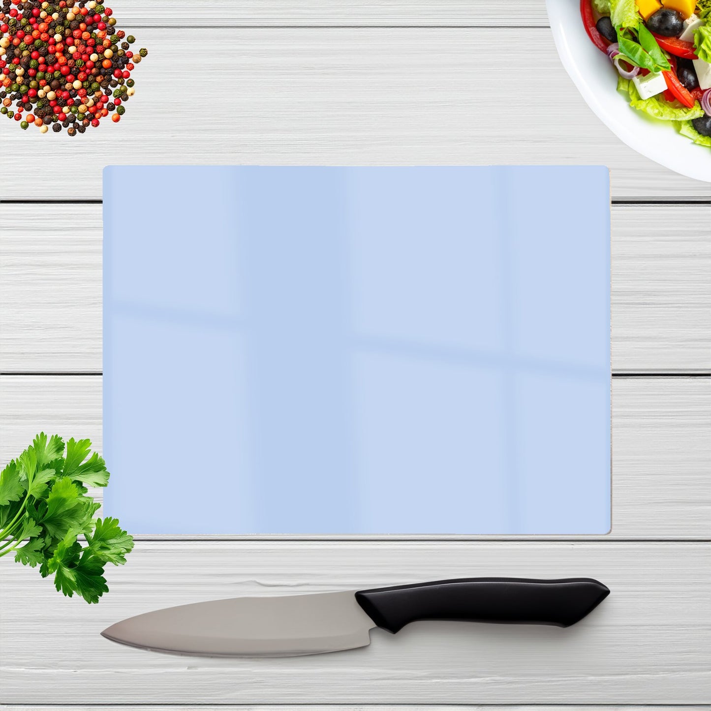 Pale Cornflour Blue Chopping Board