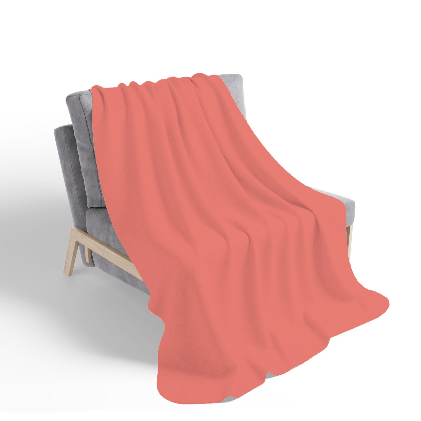 Coral Pink Sherpa Blanket