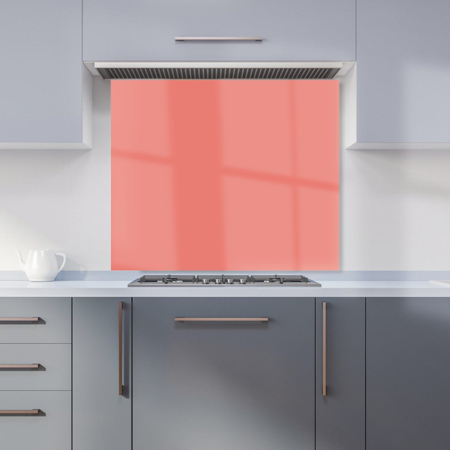 Coral Pink Kitchen Splashback