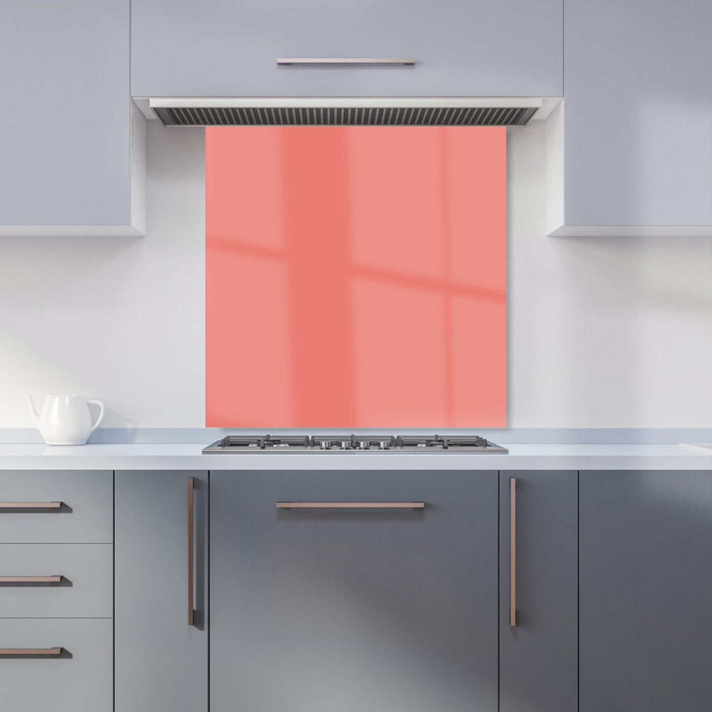 Coral Pink Kitchen Splashback