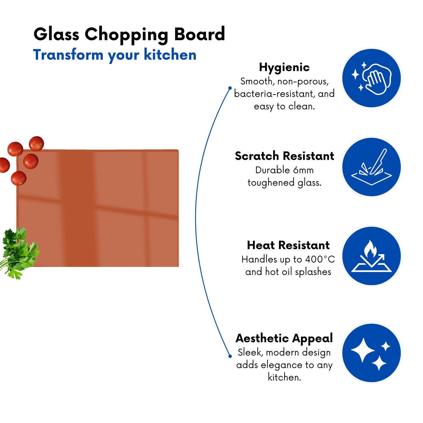 Rusty Orange Chopping Board