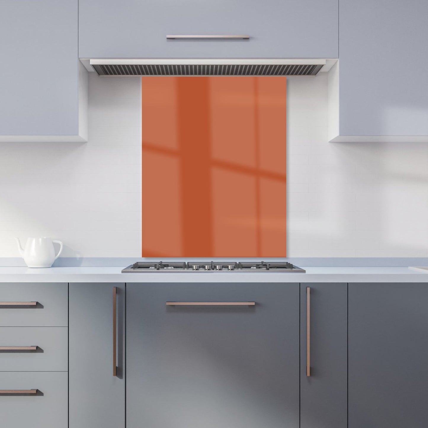 Rusty Orange Kitchen Splashback