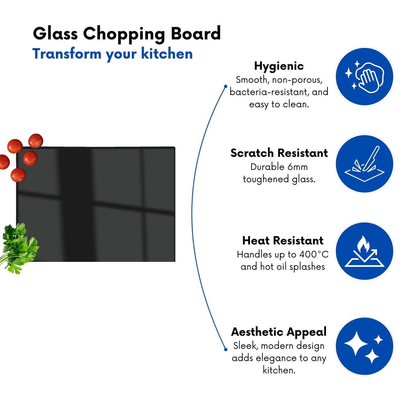 Midnight Black Chopping Board