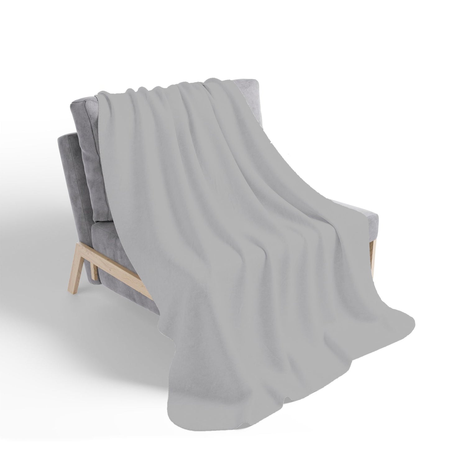Dusty Grey Sherpa Blanket
