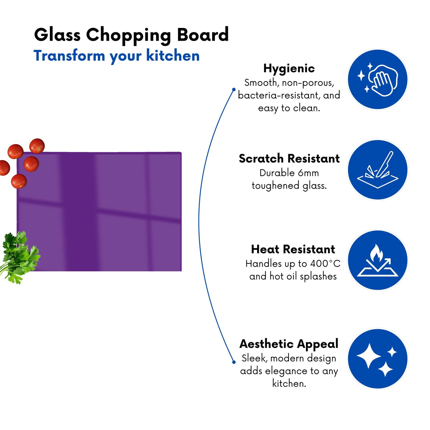 Purple Jam Chopping Board