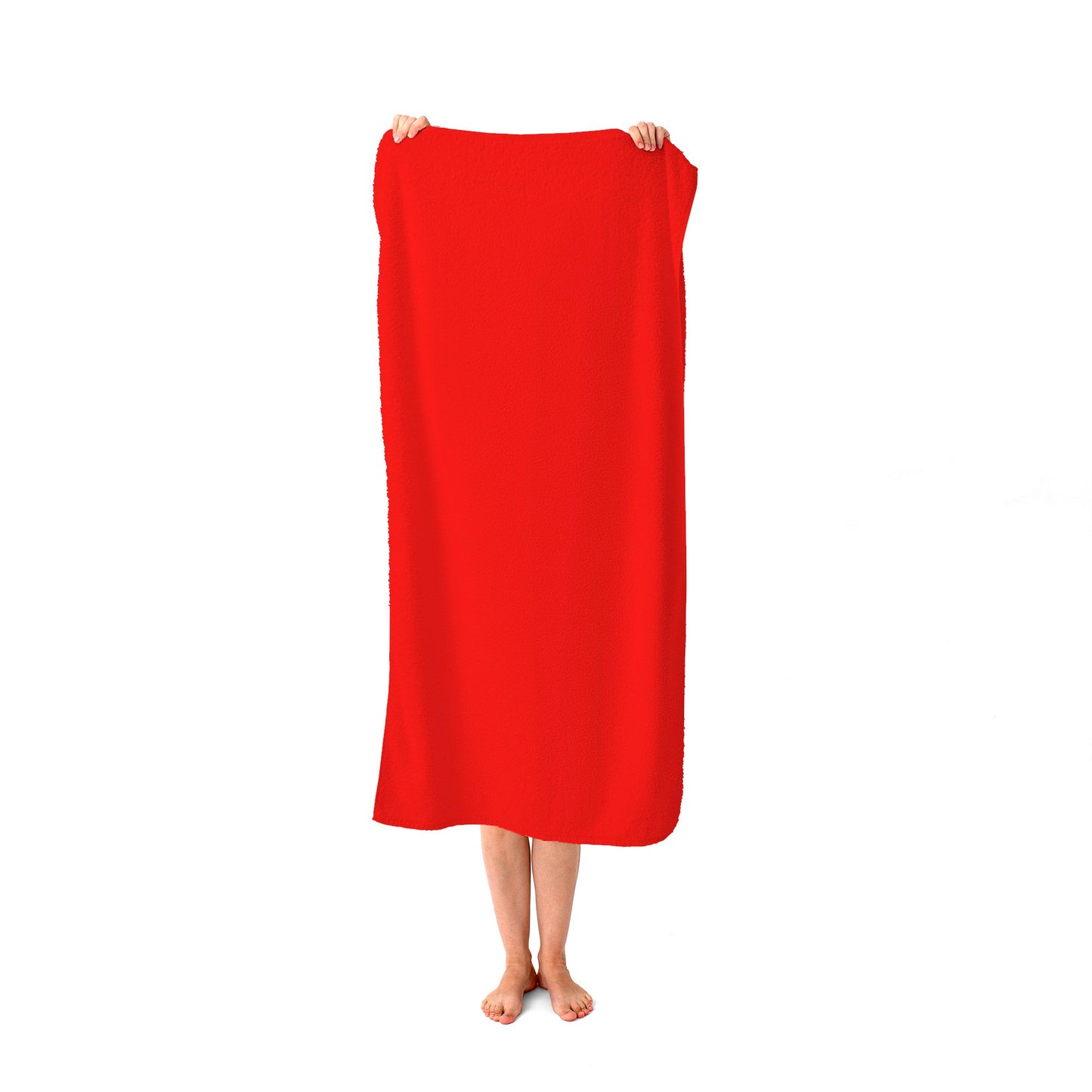 Fire Engine Red Beach Towel