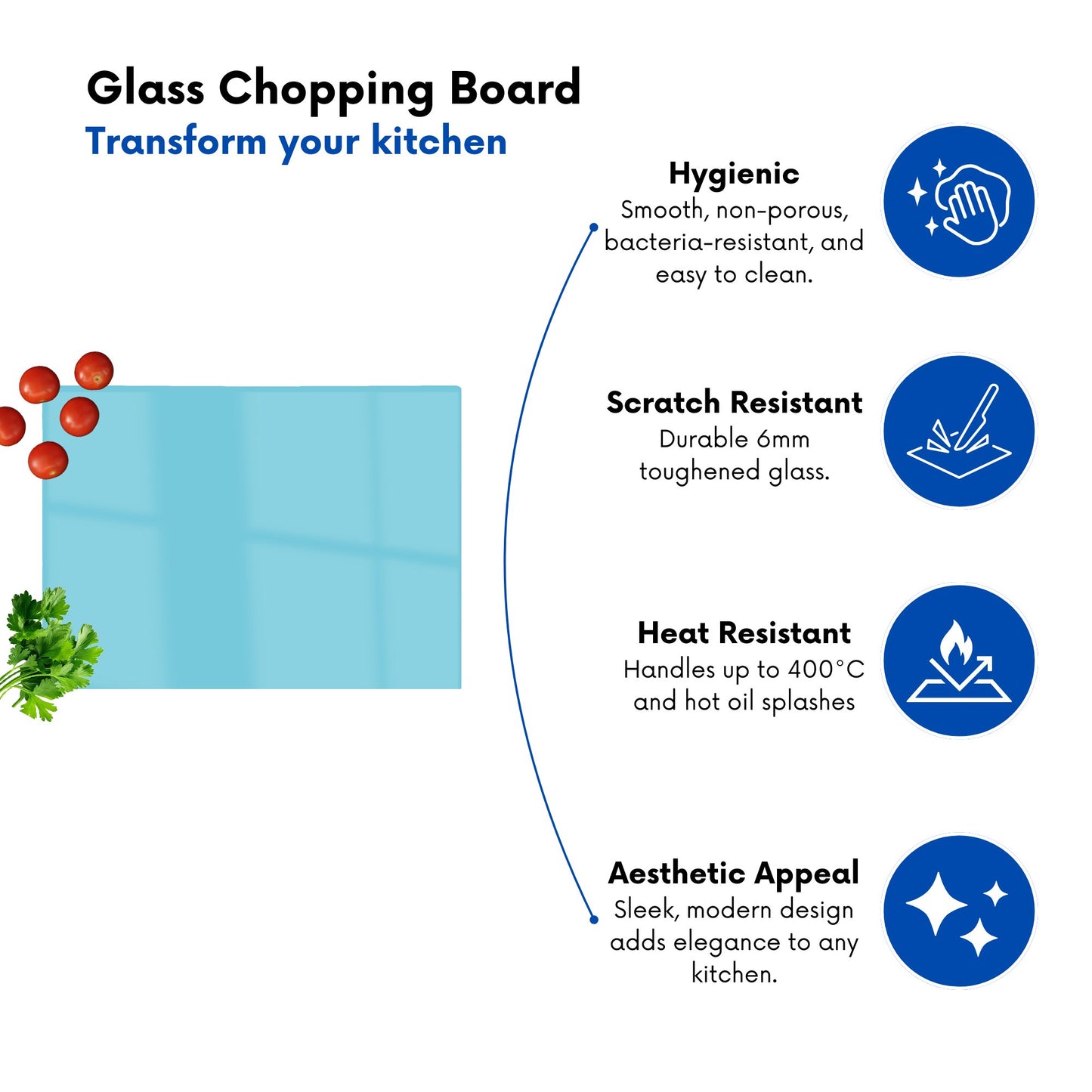 Sky Blue Chopping Board