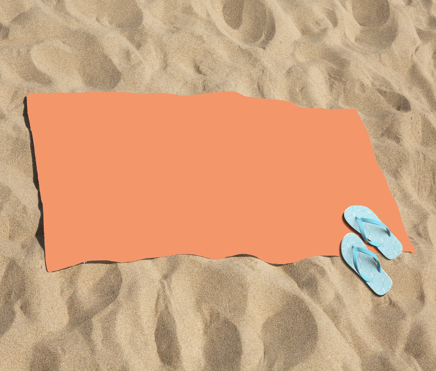 Faded Orange Beach Towel
