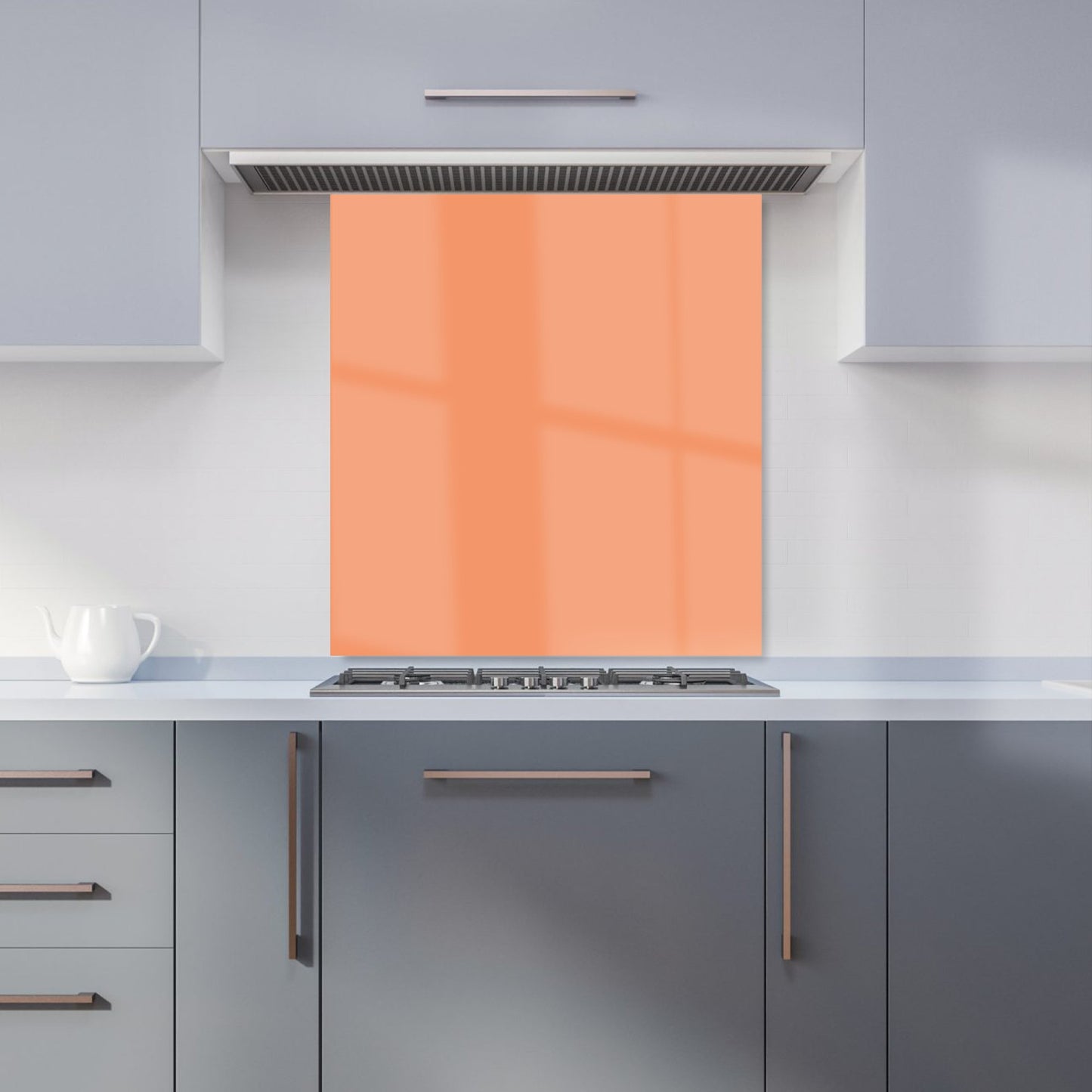 Faded Orange Kitchen Splashback