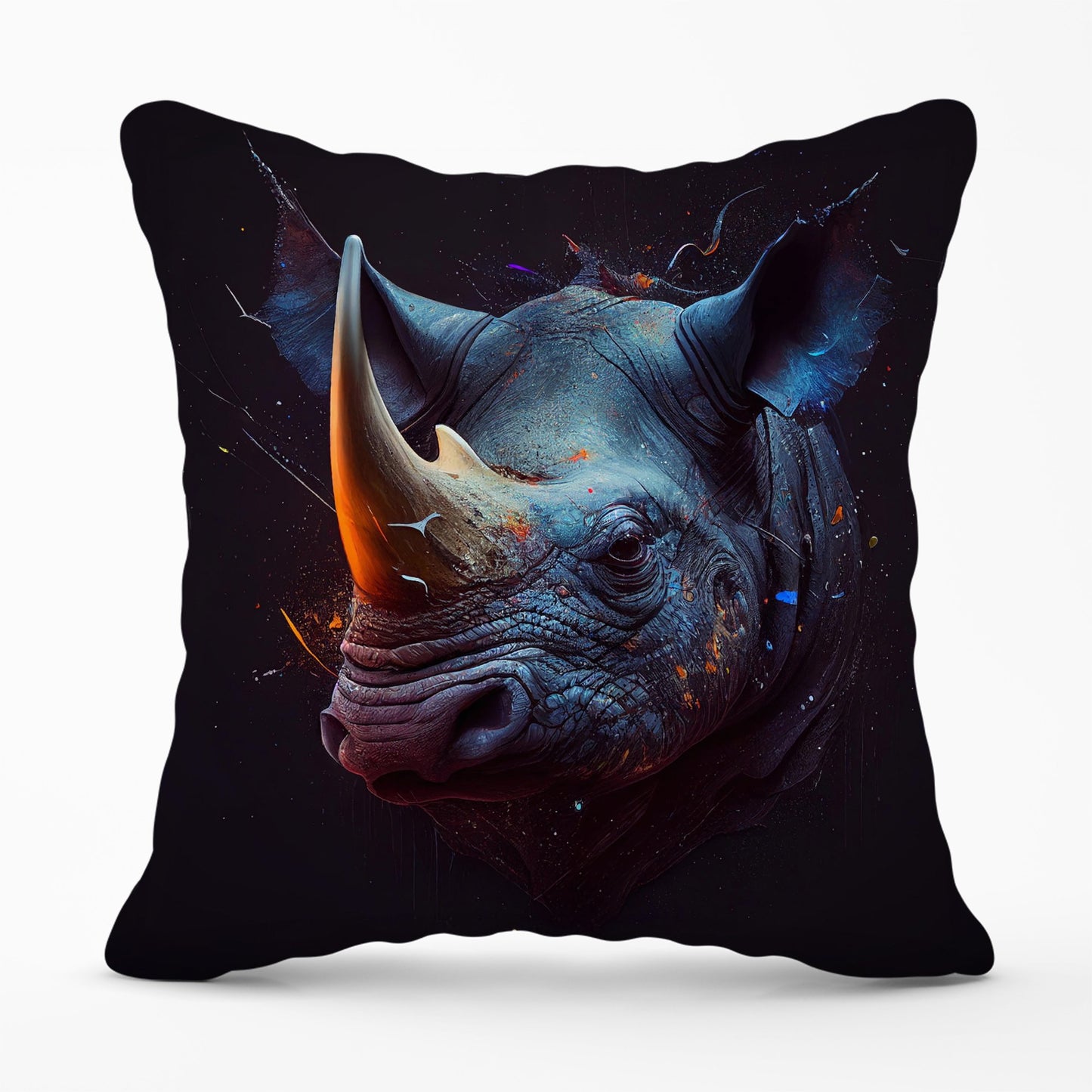 Rhino Face Splashart Cushions