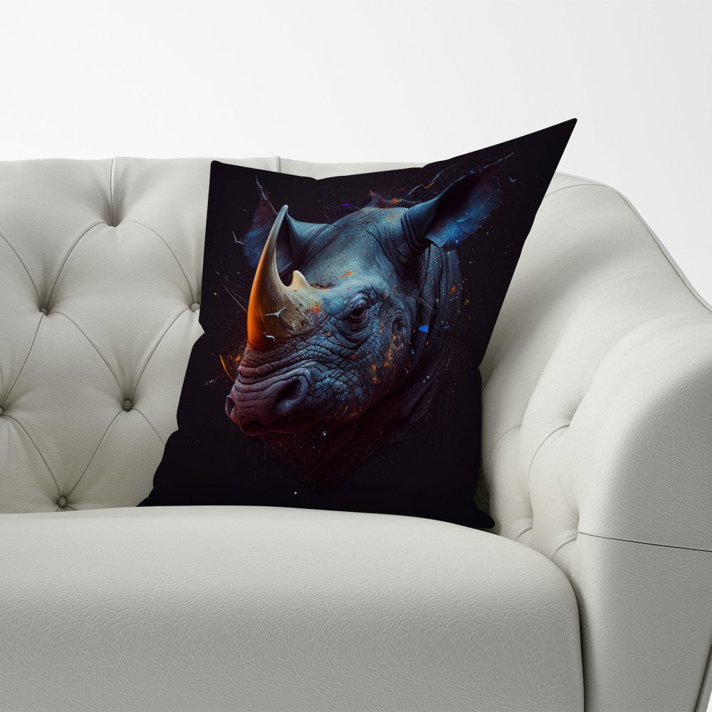 Rhino Face Splashart Cushions