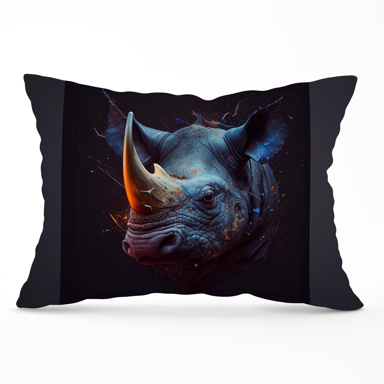 Rhino Face Splashart Cushions