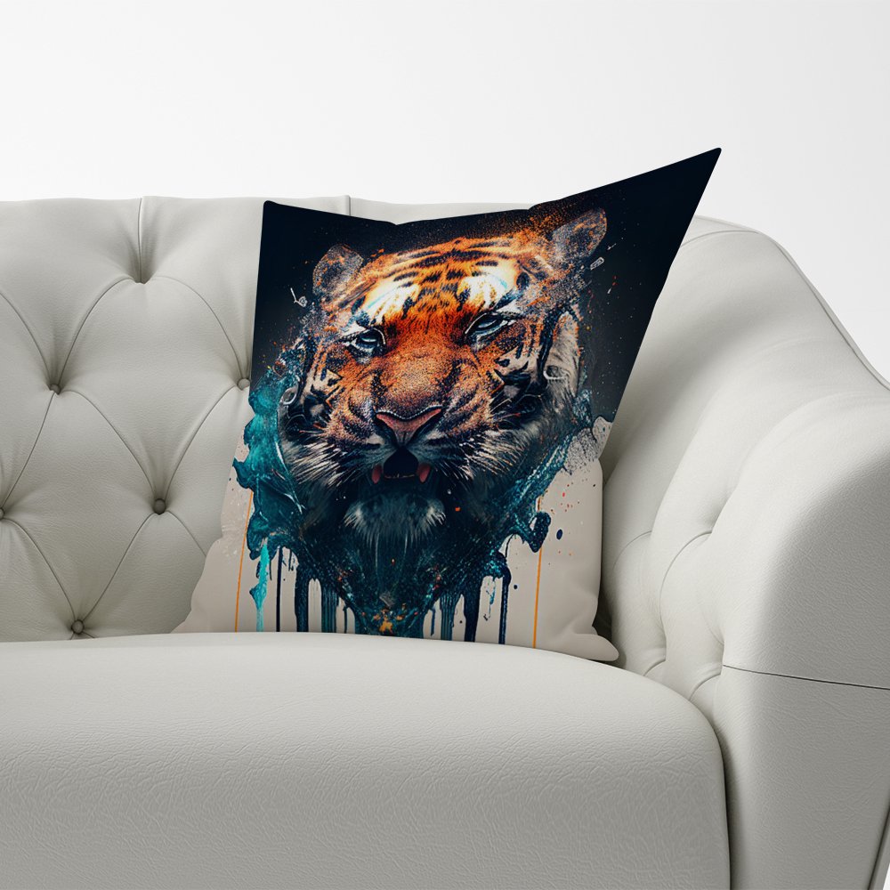 Tiger Face Splashart Cushions