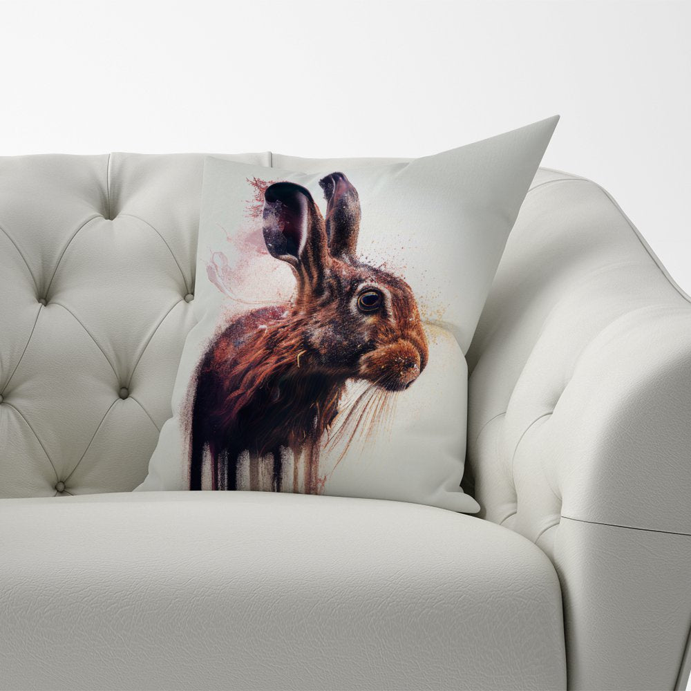 Hare Face Splashart Cushions