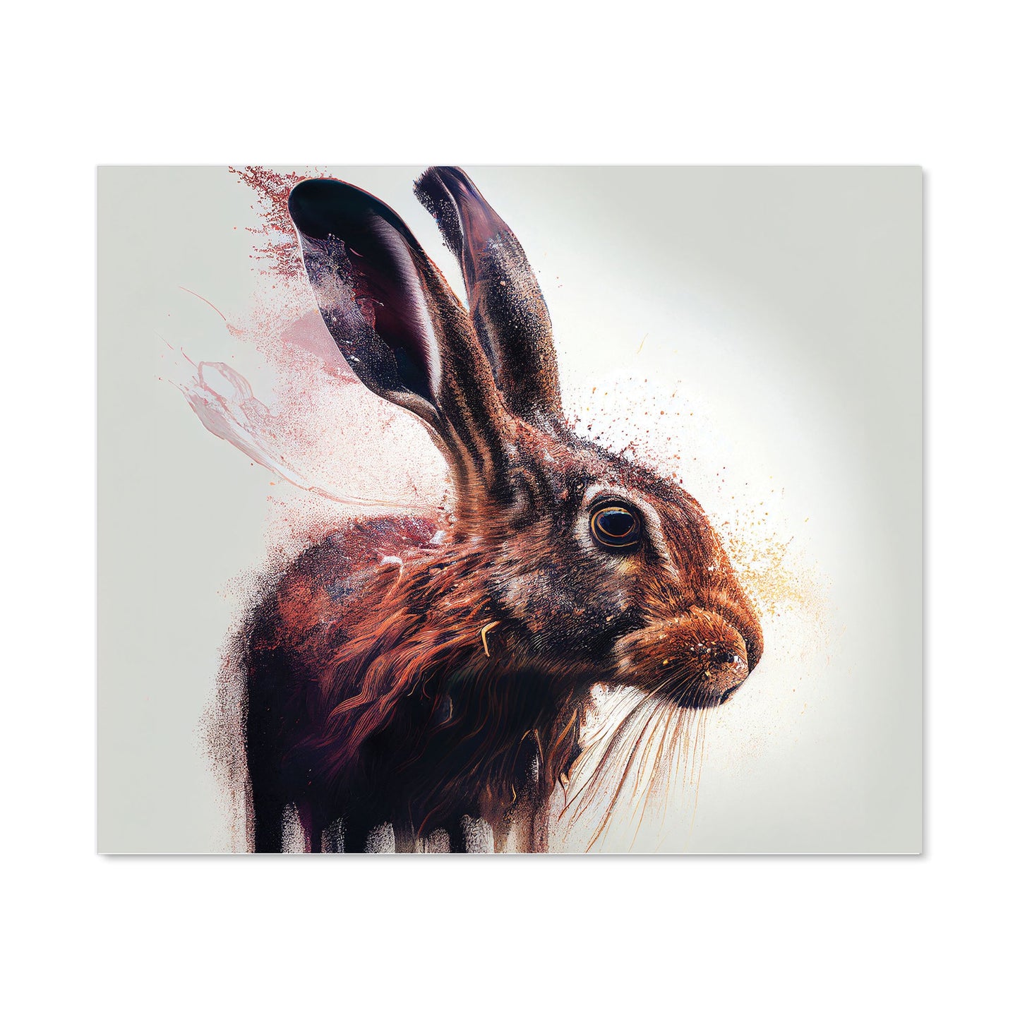 Hare Face Splashart Kitchen Splashback