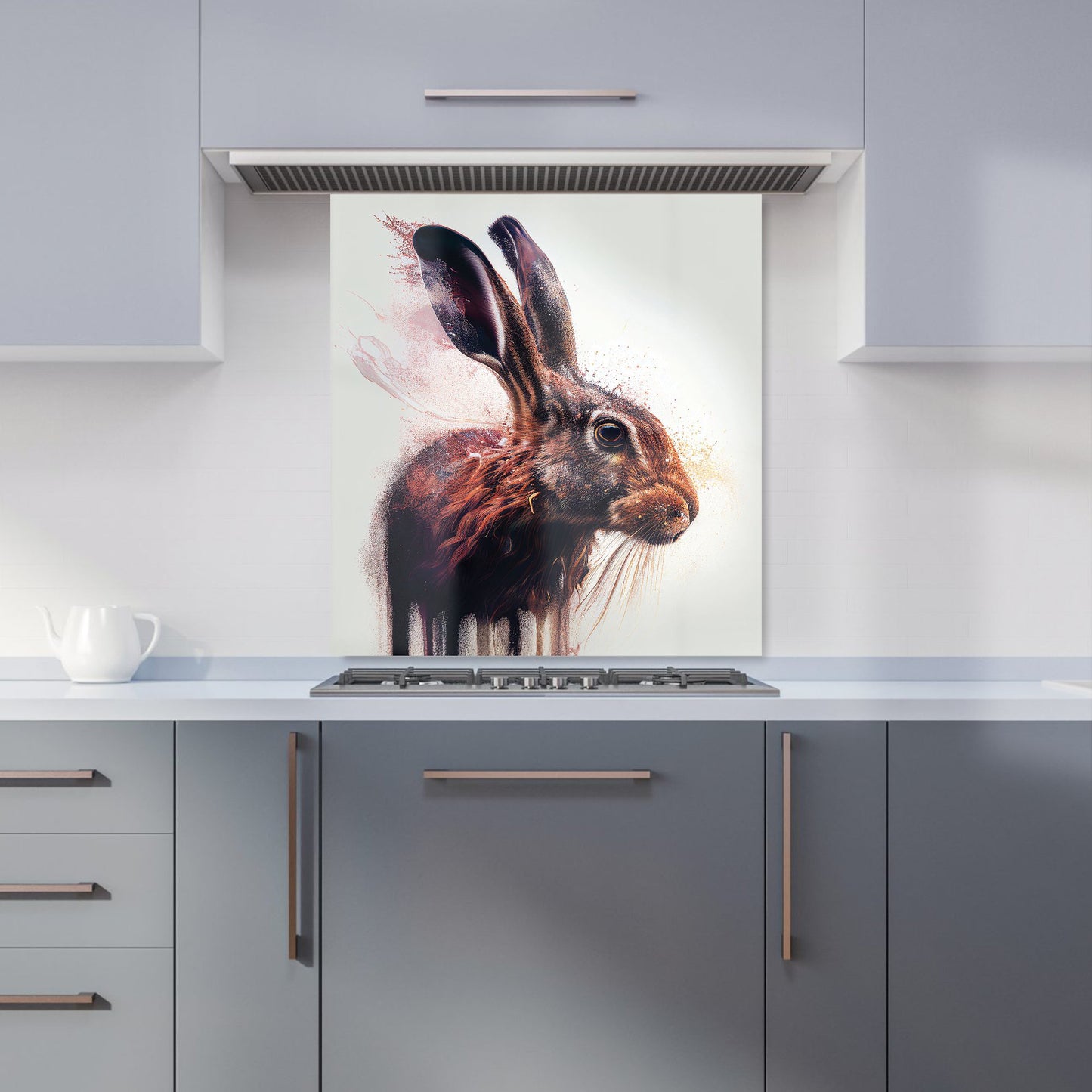 Hare Face Splashart Kitchen Splashback