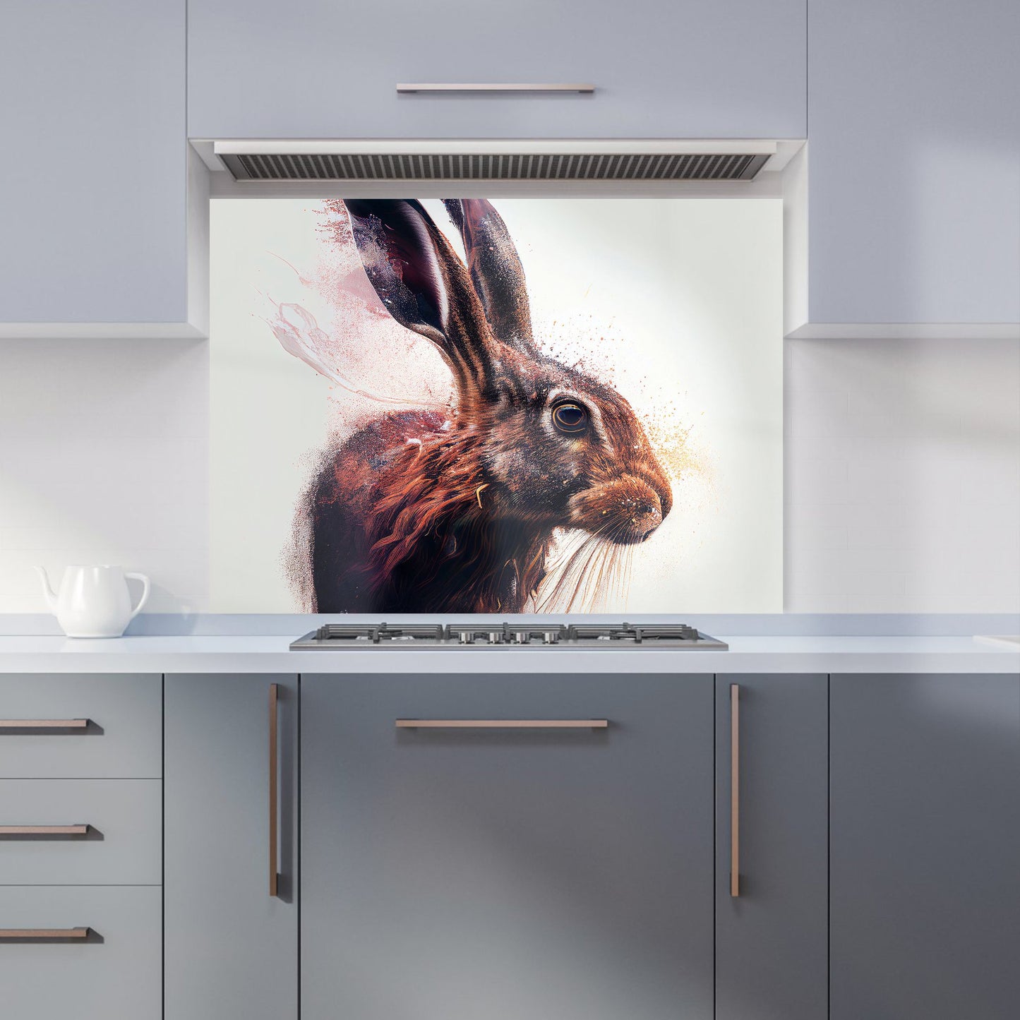 Hare Face Splashart Kitchen Splashback