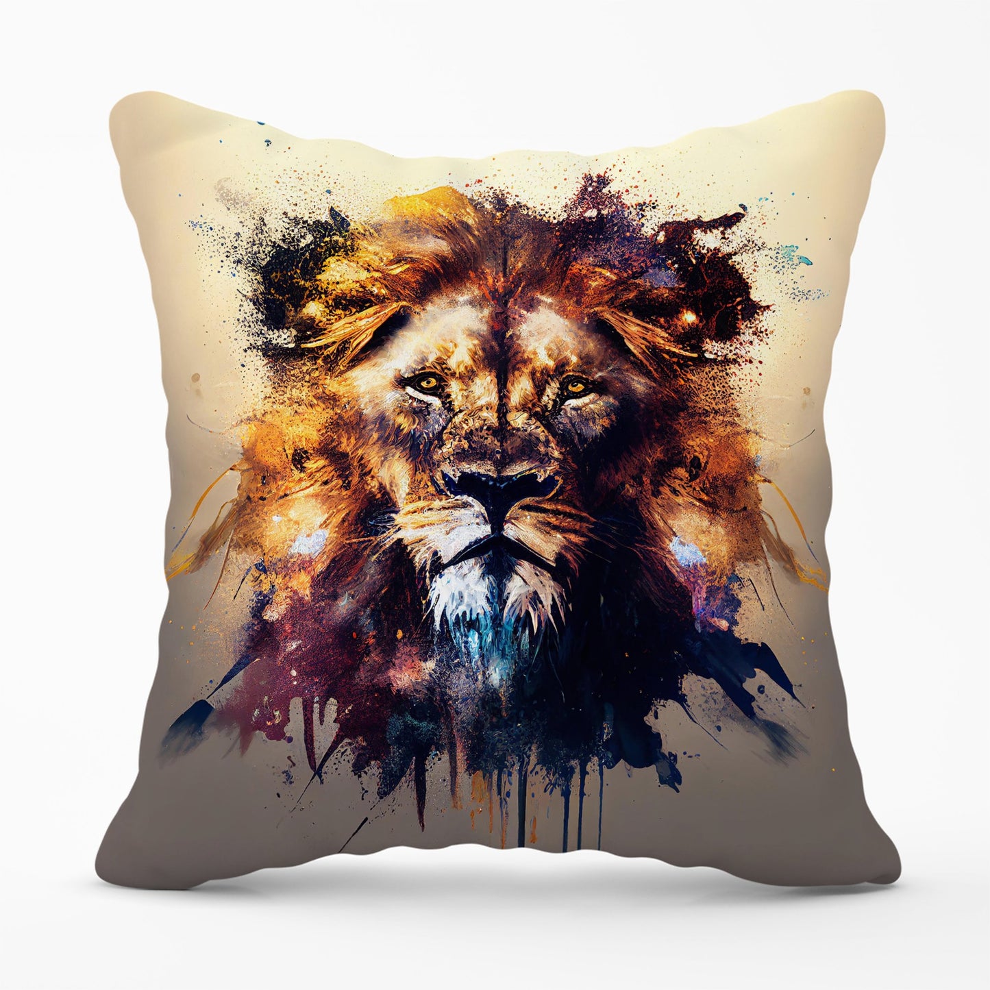 Majestic Lion Face Splashart Cushions