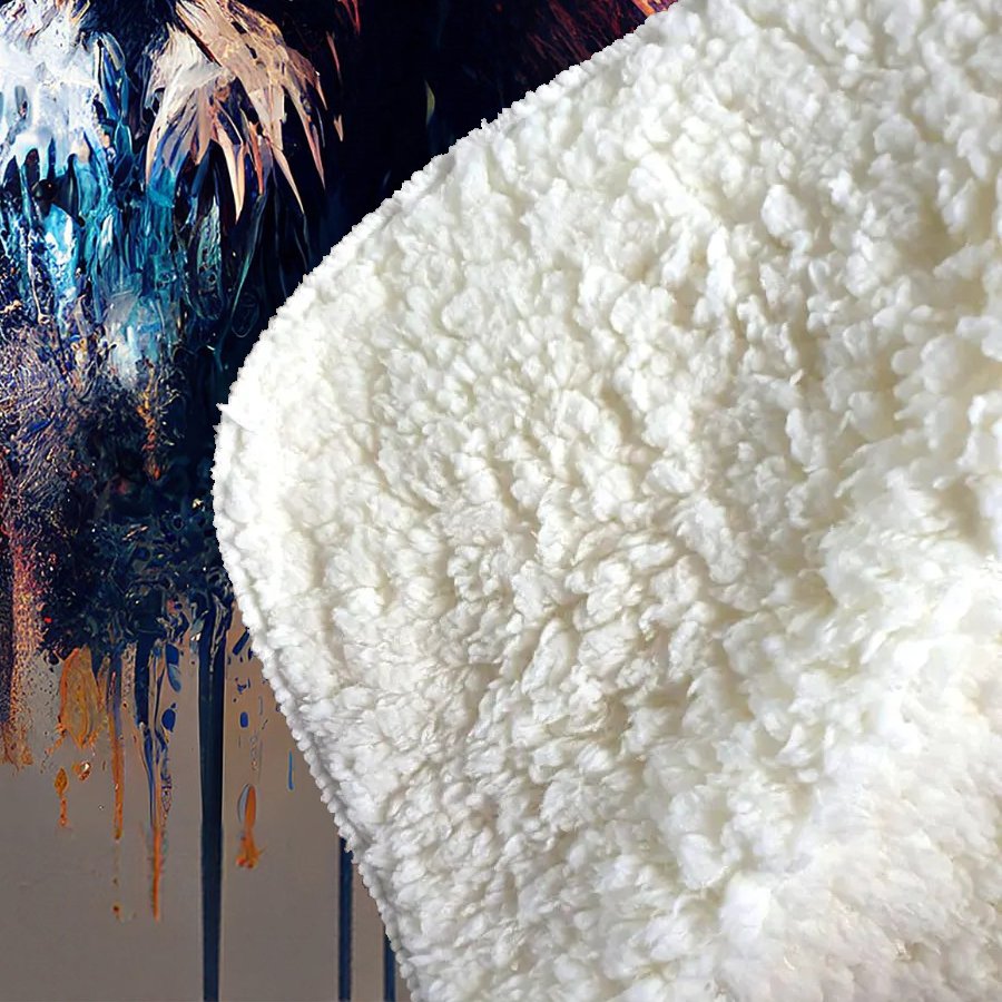 Majestic Lion Face Splashart Sherpa Blanket