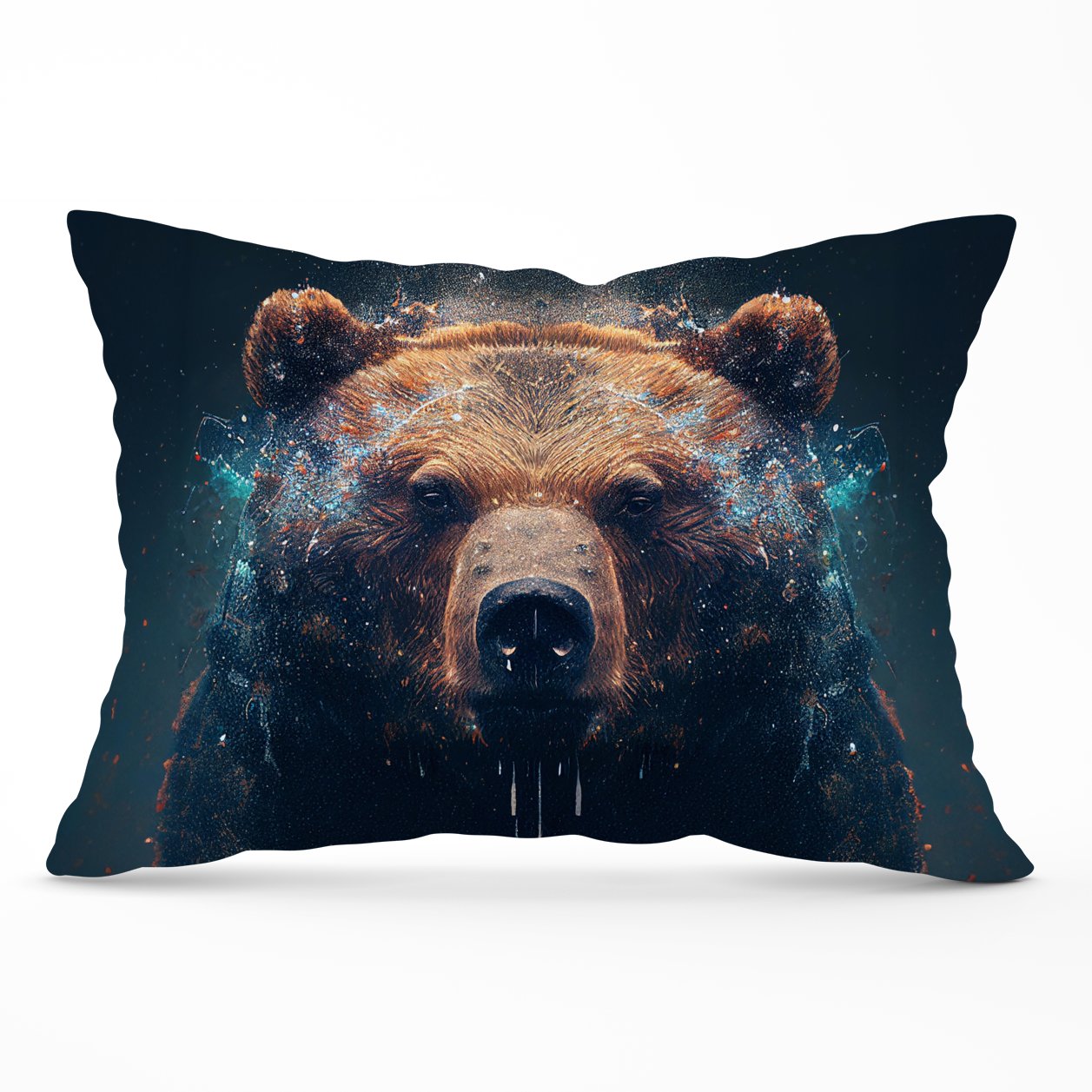 Brown Bear Face Splashart Cushions