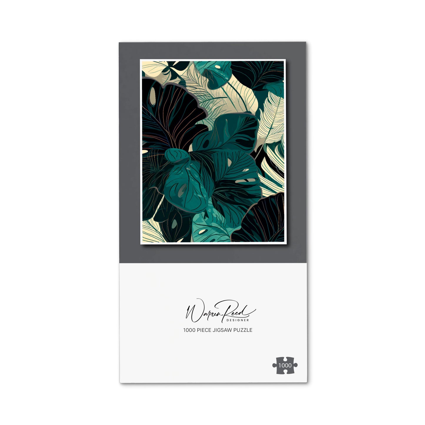 Tropical Green Leaves Jigsaw Puzzle