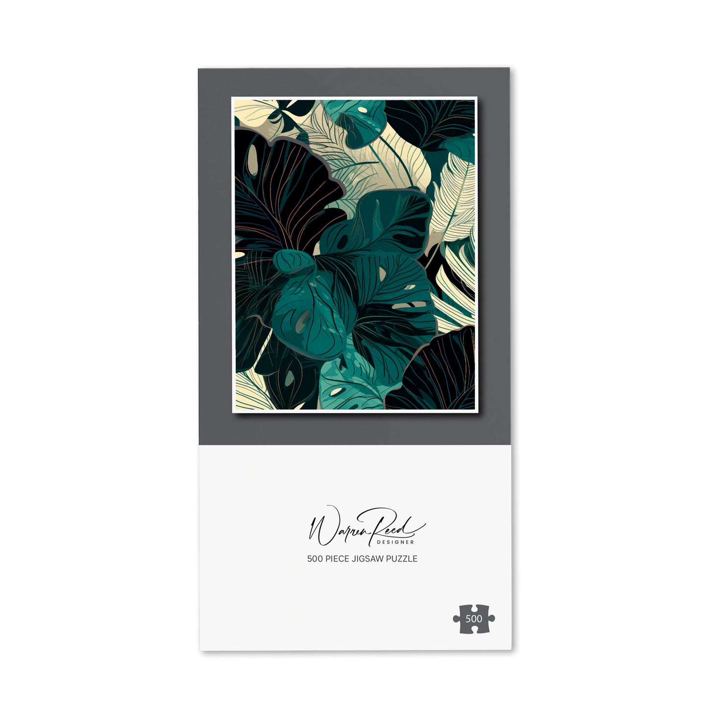 Tropical Green Leaves Jigsaw Puzzle