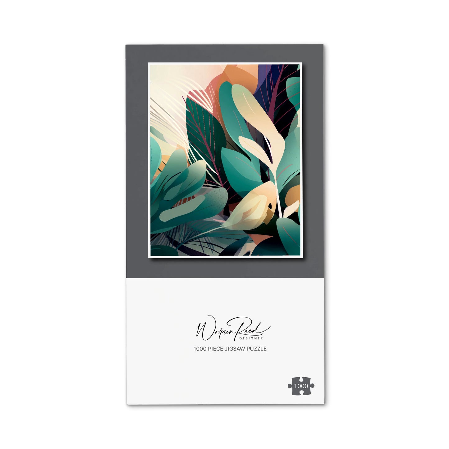 Abstract Tropical Leaves Jigsaw Puzzle