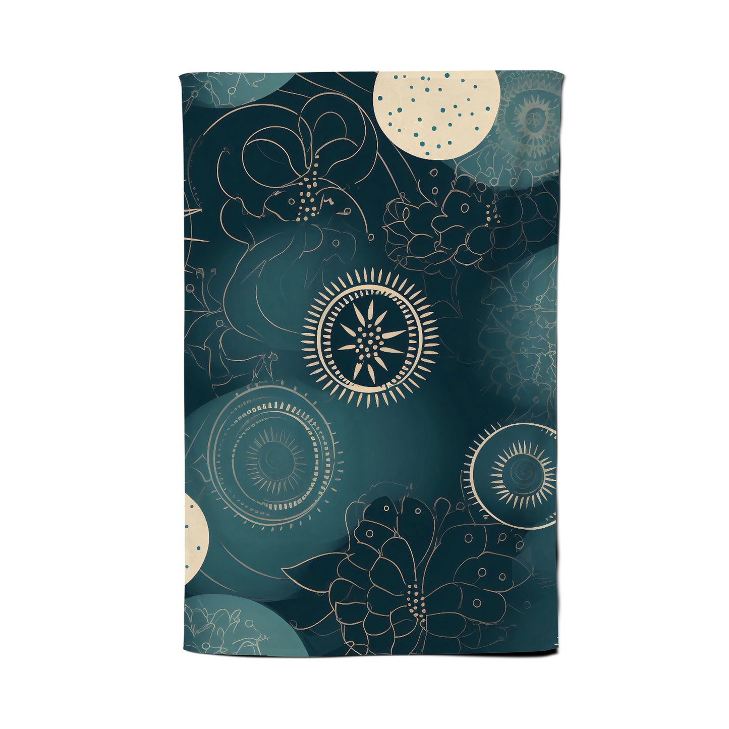 Blue Moon and Sun Tea Towel