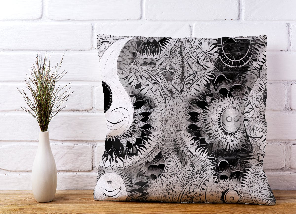 Abstract Moon and Sun Cushions