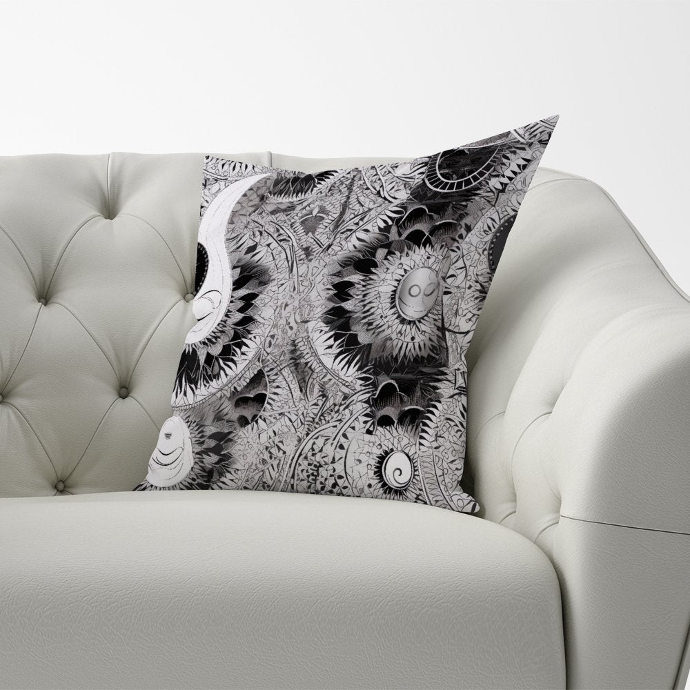 Abstract Moon and Sun Cushions