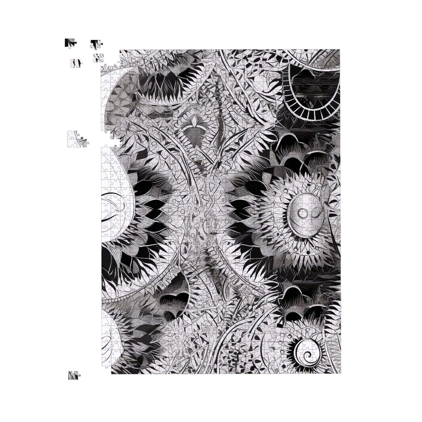 Abstract Moon and Sun Jigsaw Puzzle