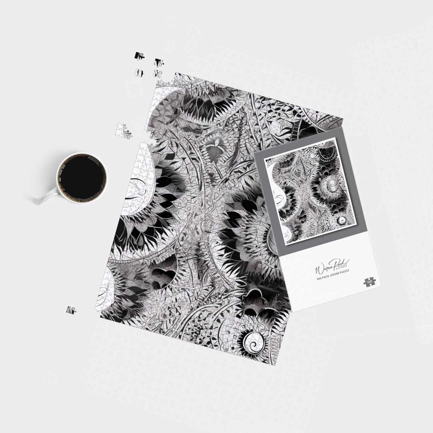 Abstract Moon and Sun Jigsaw Puzzle