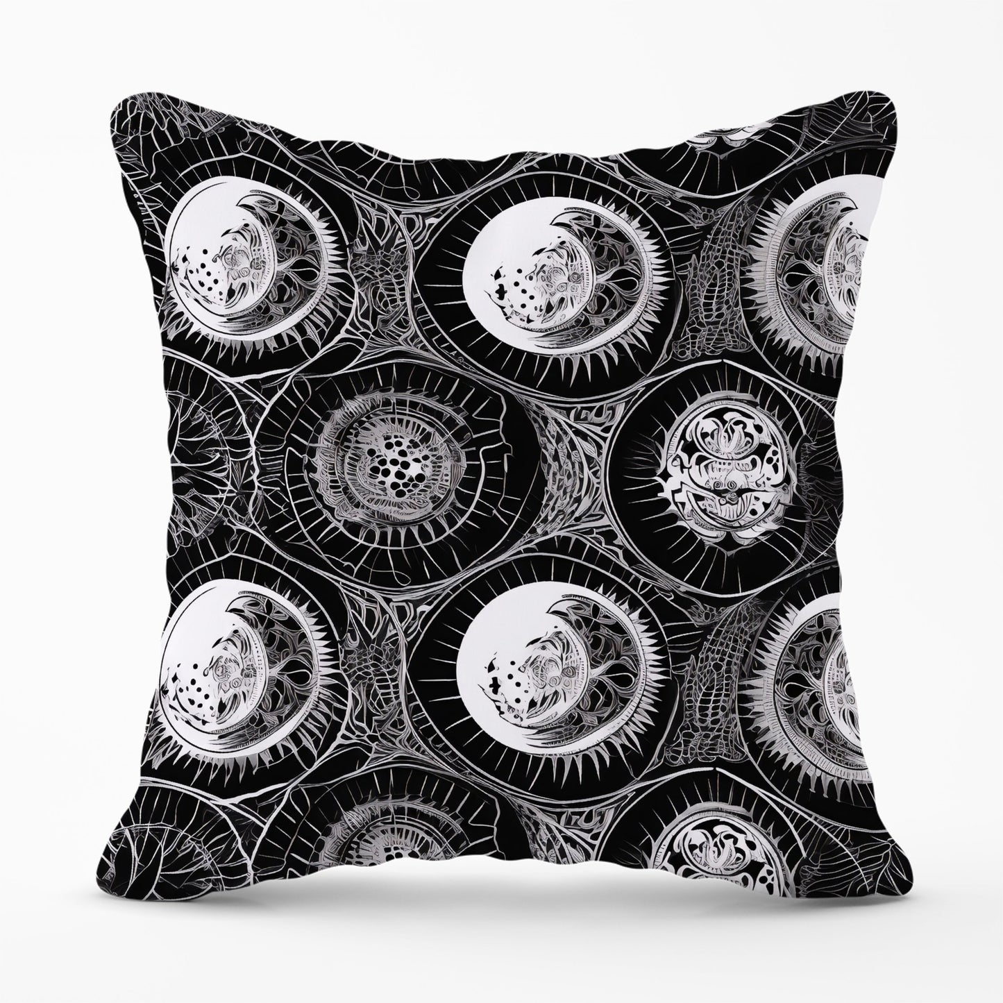 Black White Moon and Sun Cushions