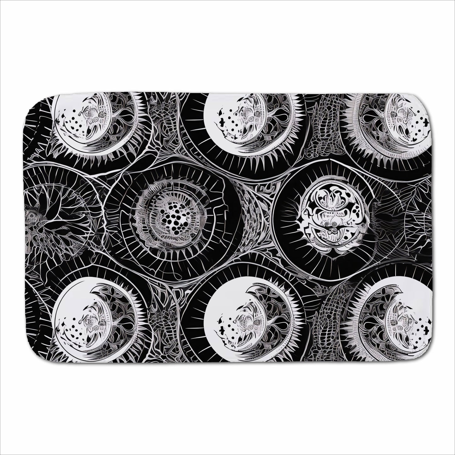 Black White Moon and Sun Sherpa Blanket