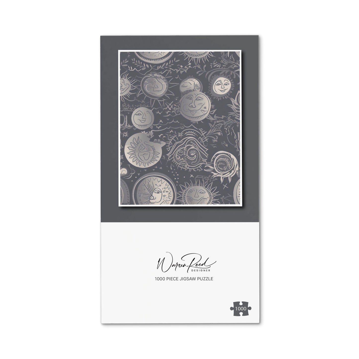 Sun and Moon in Grey Jigsaw Puzzle