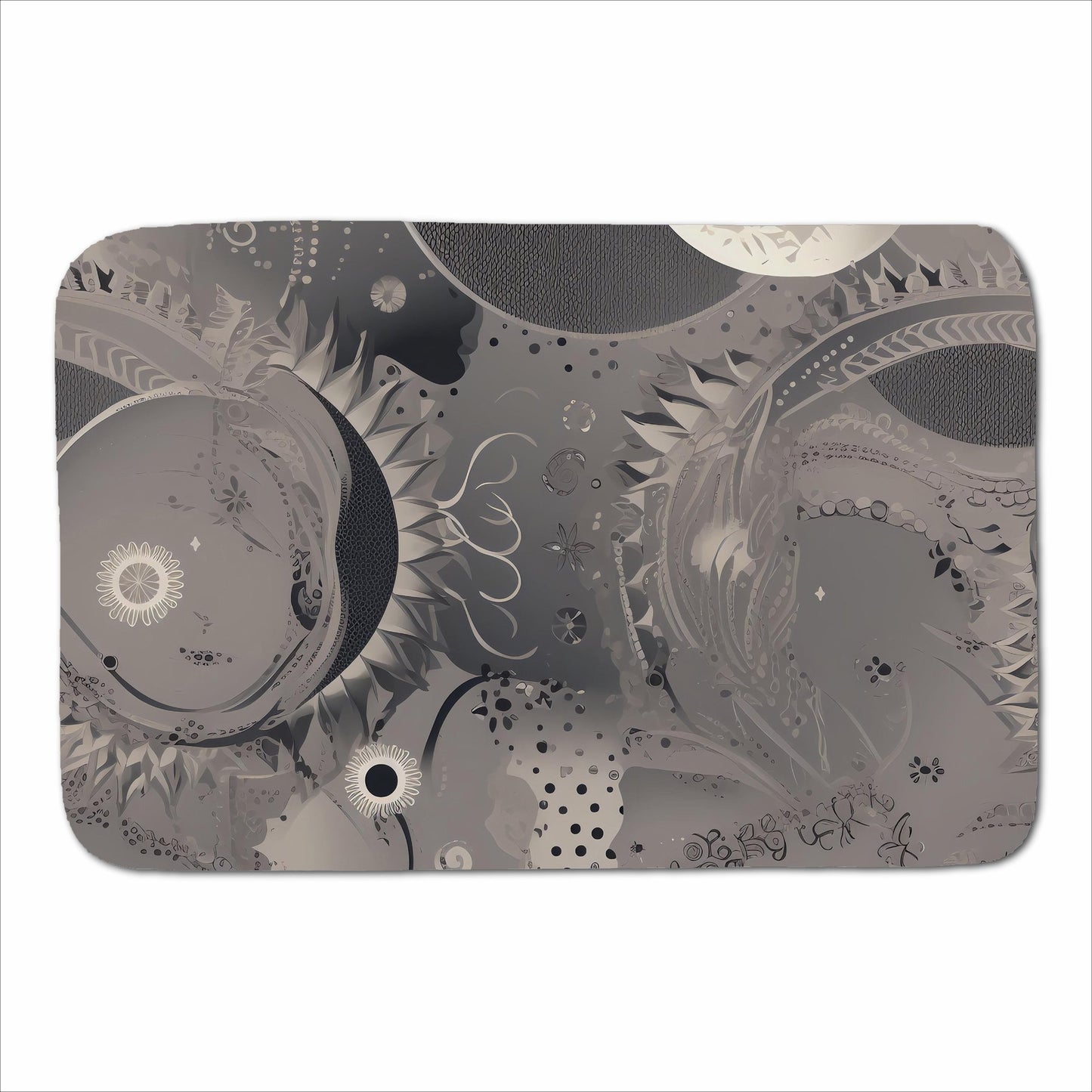 Abstract Moon Shapes Sherpa Blanket