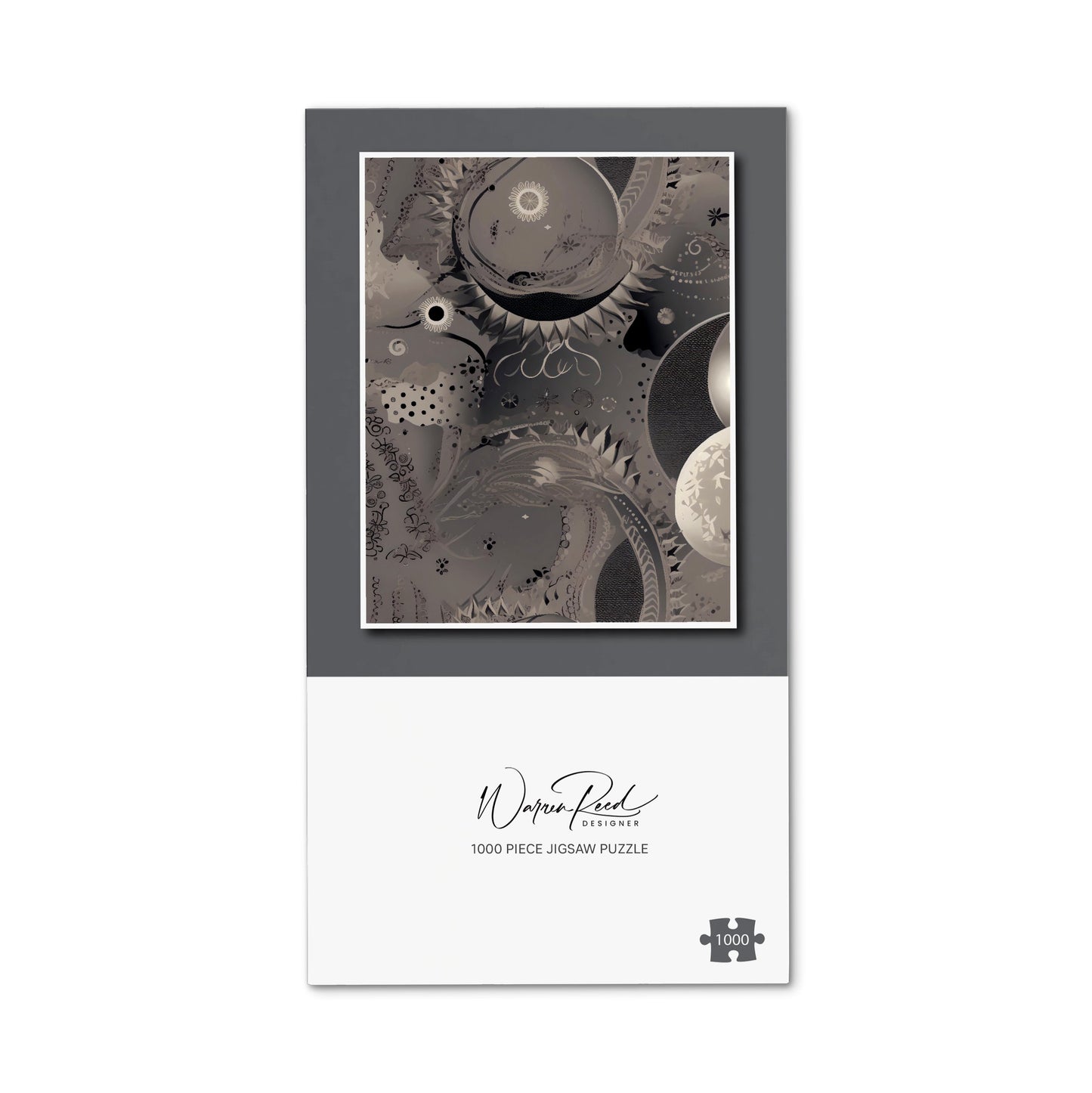 Abstract Moon Shapes Jigsaw Puzzle