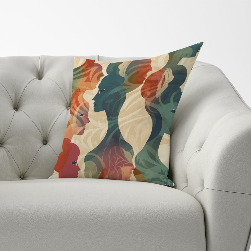 Coloured Silhouette Cushions