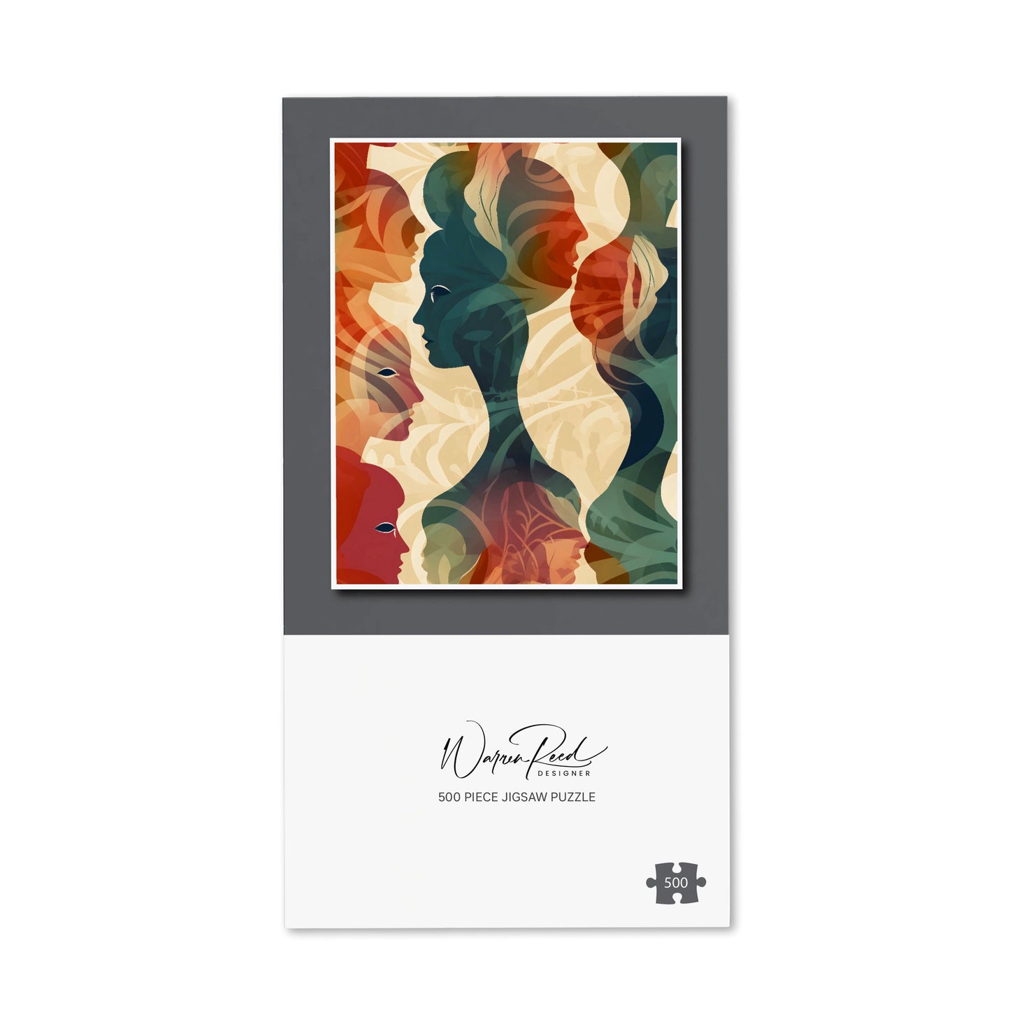 Coloured Silhouette Jigsaw Puzzle