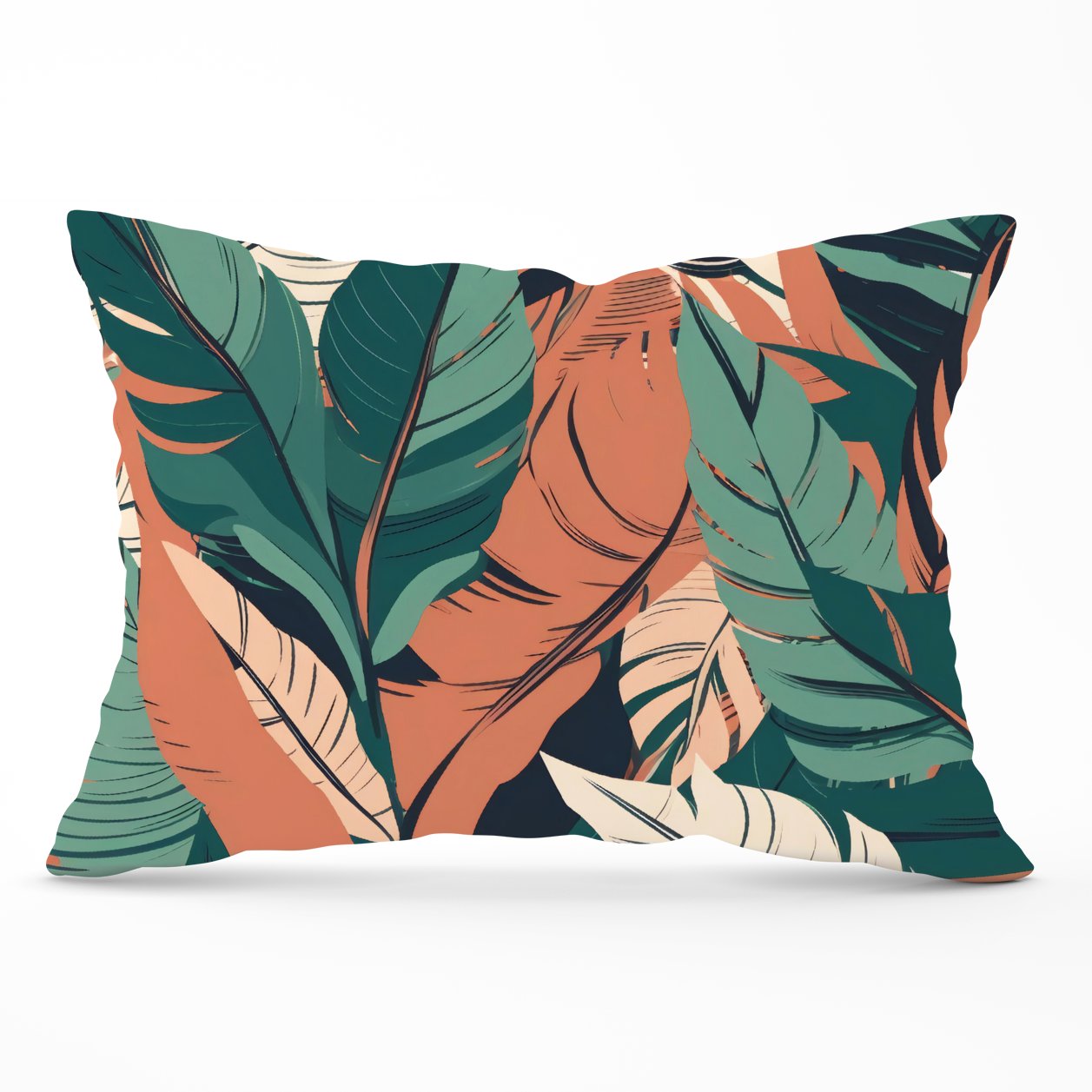 Autumn Tropical Leaves Cushions