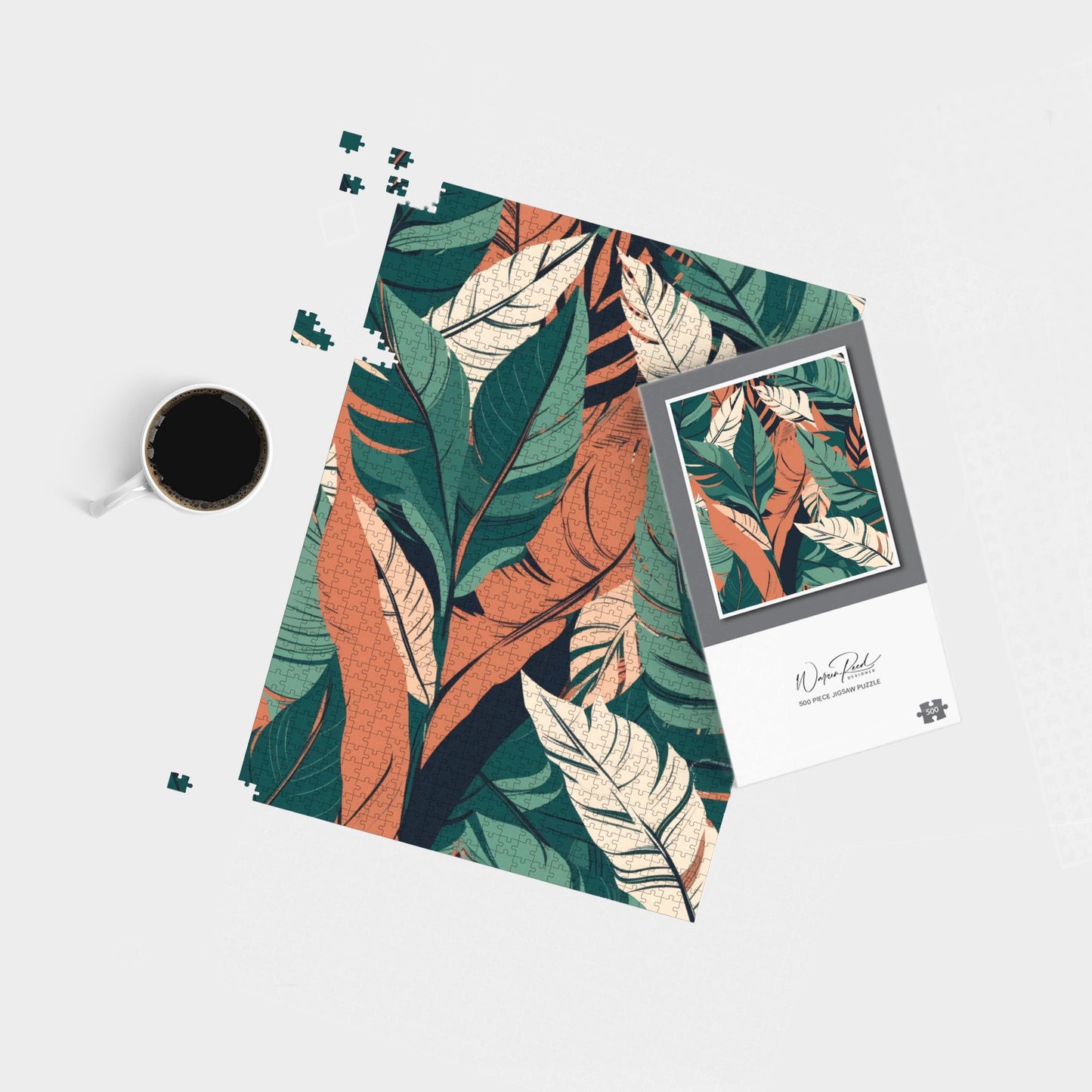 Autumn Tropical Leaves Jigsaw Puzzle