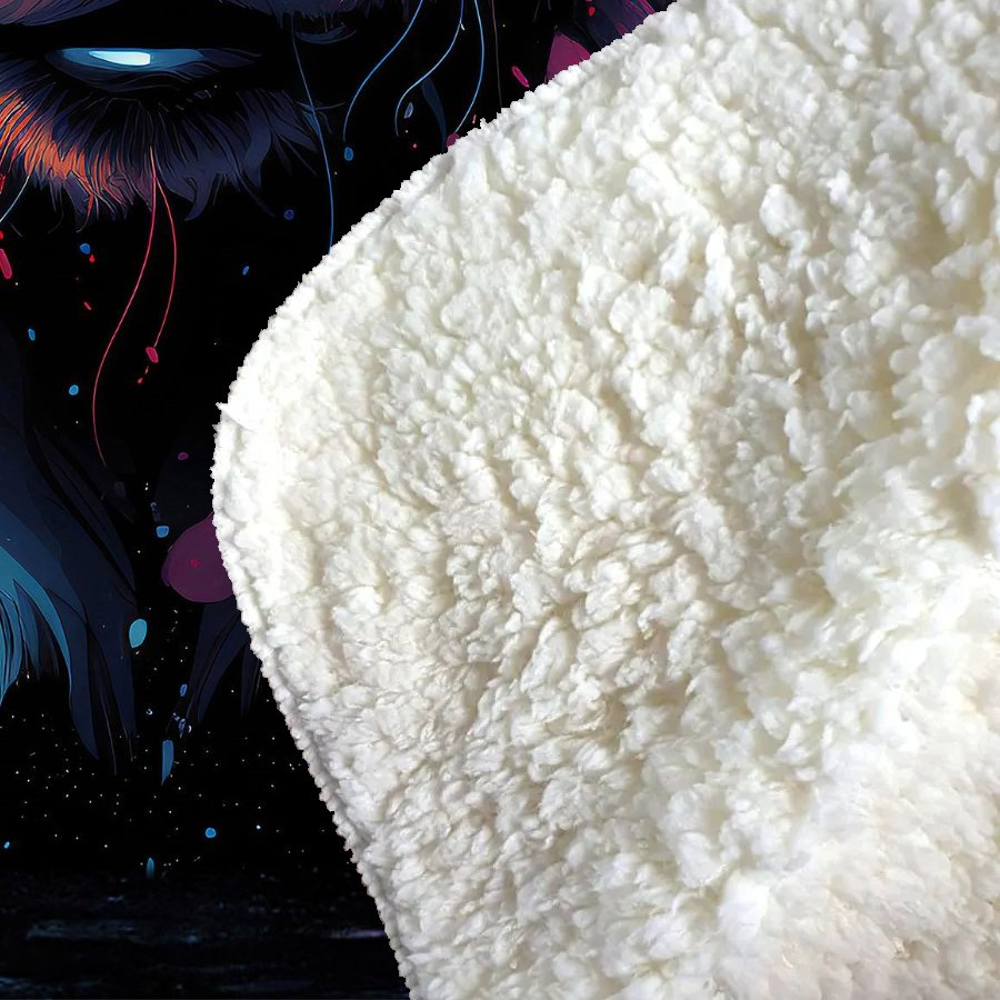 Splashart Bear Face Sherpa Blanket