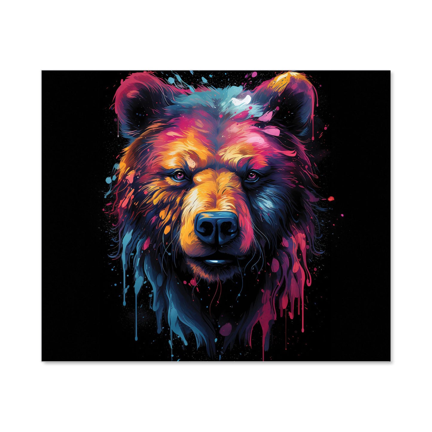 Splashart Bear Face Kitchen Splashback