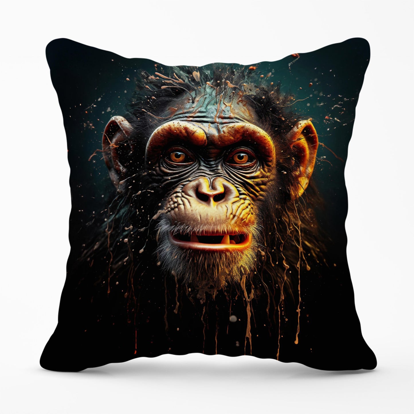Splashart Monkey Face Cushions