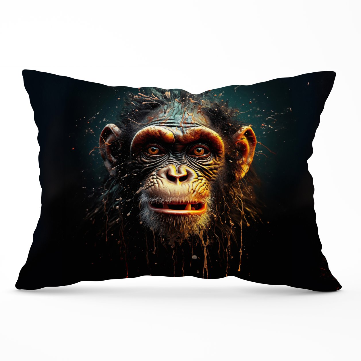 Splashart Monkey Face Cushions