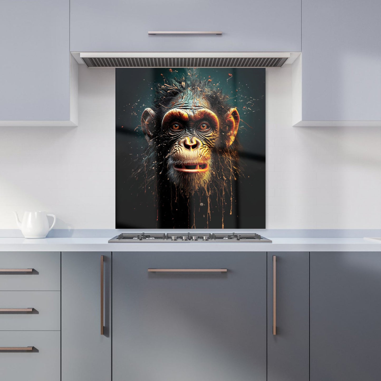 Splashart Monkey Face Kitchen Splashback