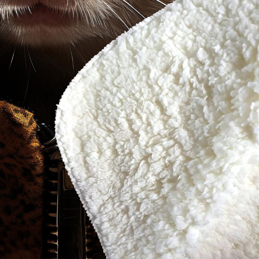 Realistic Doormouse with Glasses Sherpa Blanket