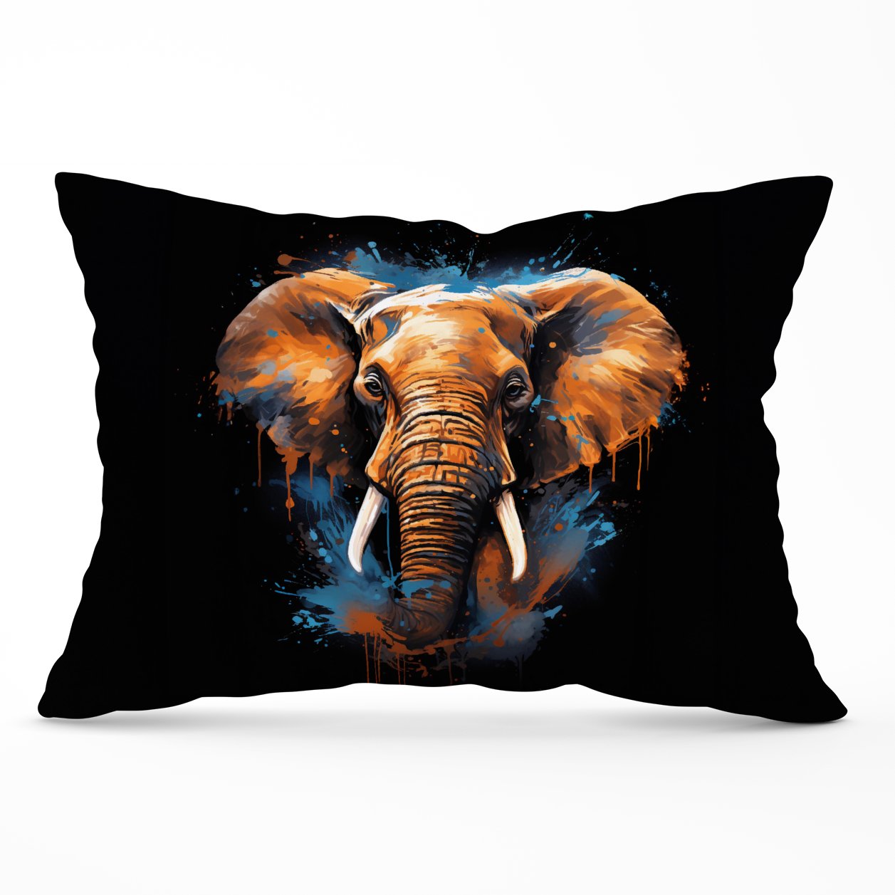 Splashart Elephant Blue Cushions